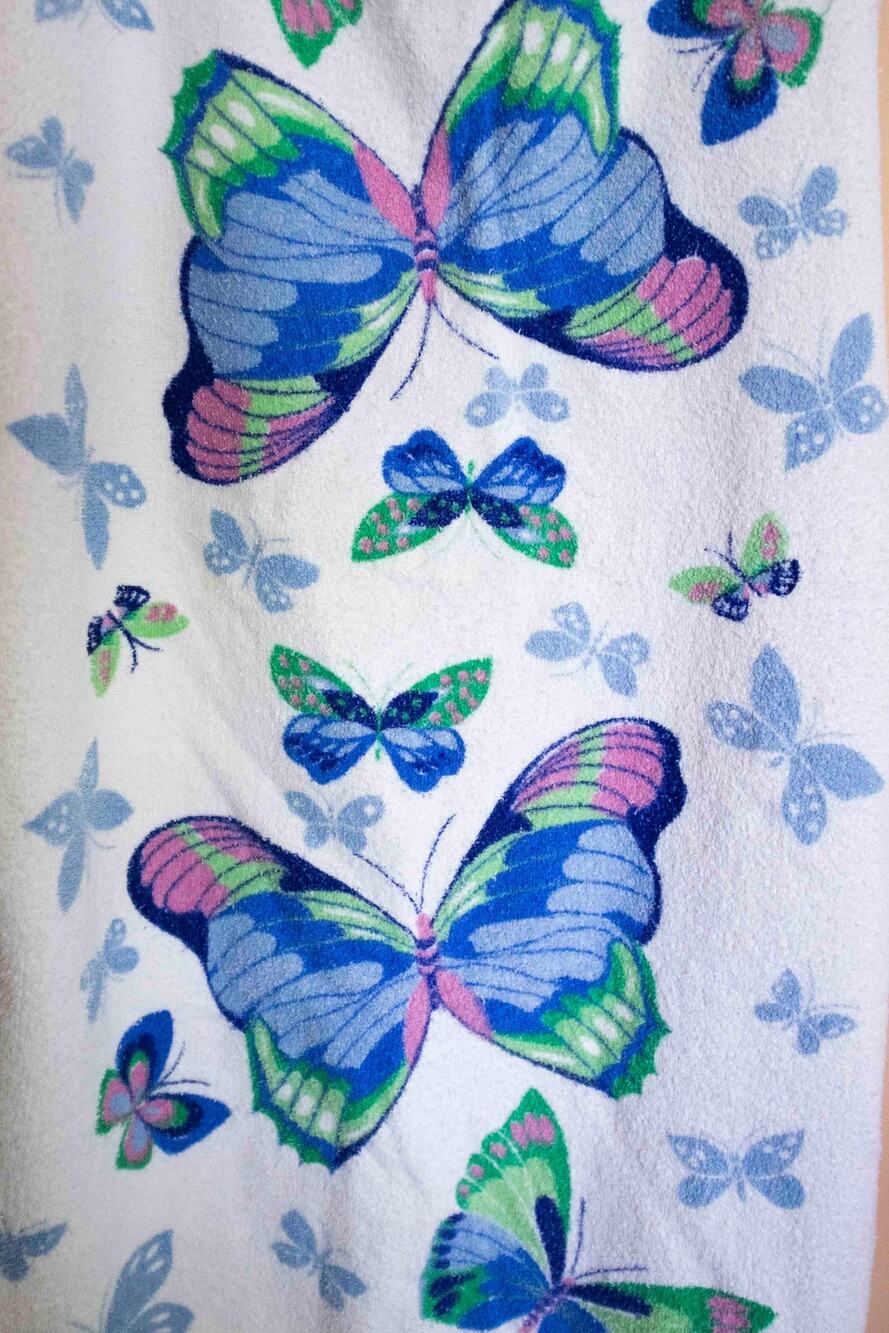 Gorgeous cannon butterfly towel
